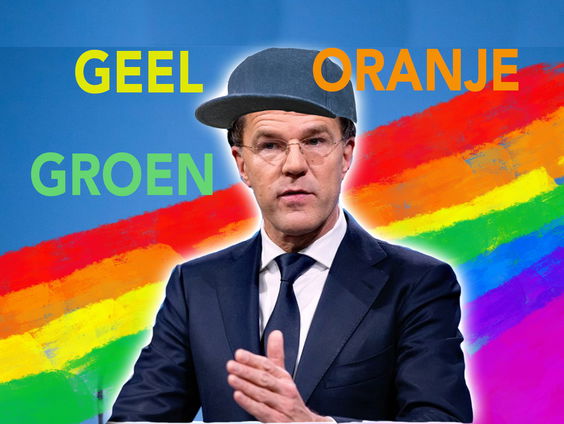 Rutte: Groen! Geel! Oranje!