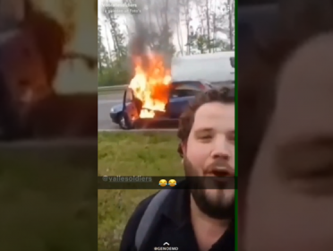 Jelle uit Dieren gaat viral na autobrand