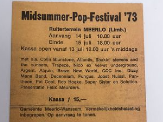 Ben is in de jaren 70 naar een festival geweest maar weet niet meer welke. Gelukkig weet Felix Meurders het wel!