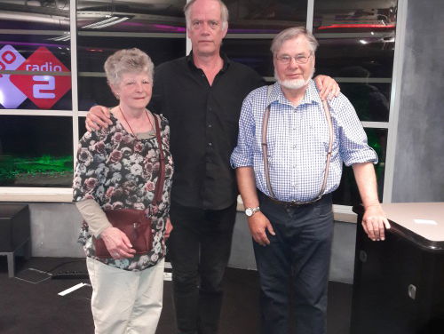 Juul de accordeonist die niet meer mag spelen op het marktplein van Etten-Leur.