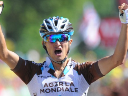 Achterop uit het Giro Peloton : Alexis Vuillermoz