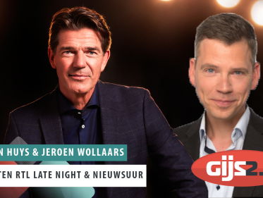Concullega's Twan Huys en Jeroen Wollaars op de late avond