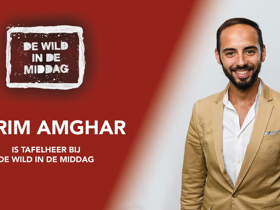 Karim Amghar is tafelheer bij de Wild in de Middag!
