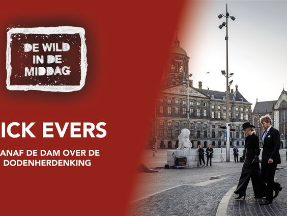 Rick Evers vanaf De Dam over de Nationale Dodenherdenking