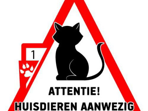 Red je huisdier bij een brand: koop een sticker