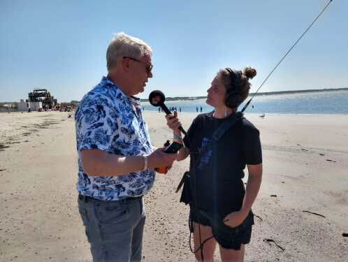 De huisweerman van Concert At Sea in de studio
