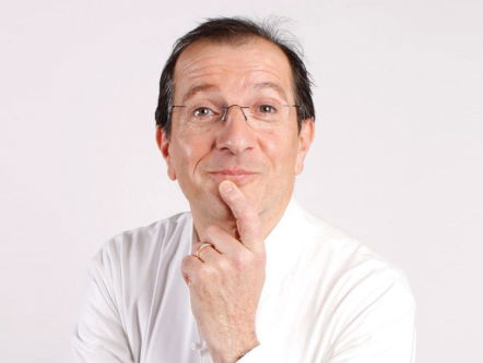 Alain Caron loopt over van liefde voor eten.