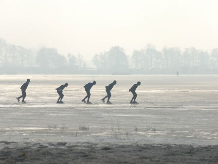 De ijsmeester van Noordlaren is teleurgesteld, want de vorst viel mee