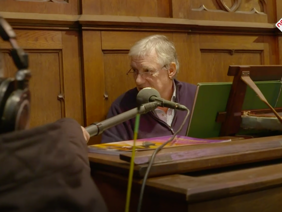 Wout & Frank beginnen de dag bij de stadsorganist van Tilburg