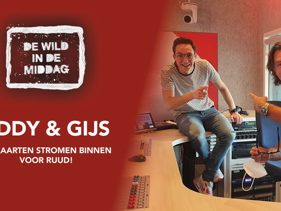 Eddy en Gijs zijn omringd door kaarten: ze stromen binnen voor Ruud!