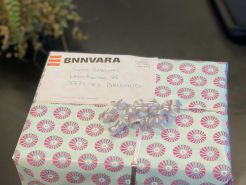 Wij hadden een bijzonder pakket voor Dries verstopt