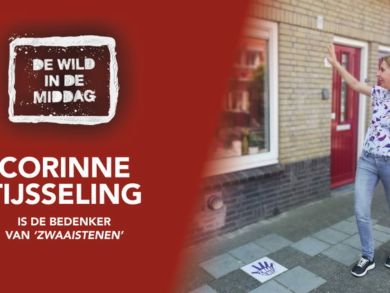 Corine vrolijkt met de 'Zwaaisteen' hele zorgcentra op!