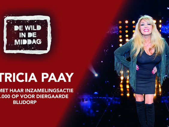 Patricia Paay haalde al €128.000 op voor Diergaarde Blijdorp!