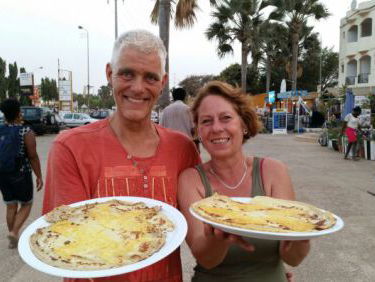 Theo en Jolanda vanuit Gambia (pannenkoekenrestaurant)