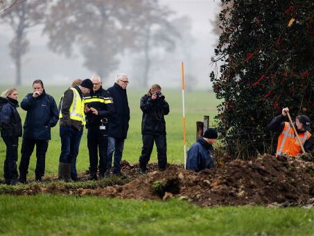 Mick van Wely was bij de graafwerkzaamheden in Drenthe