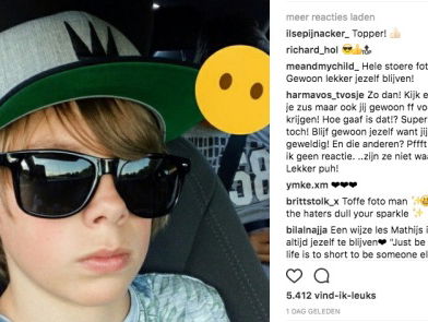 Eline maakt Instagram van gepeste broedertje trending