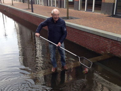 Hans moet bijna 300 goudvissen terugvissen in Veenendaal