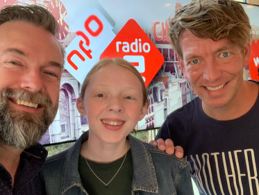 Wat een eer! Danieke is via Make A Wish in de studio