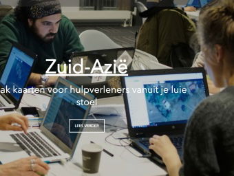 Iris van Deinse van het Rode Kruis: vanuit huis mappen maken van Nepal, India en Bangladesh.