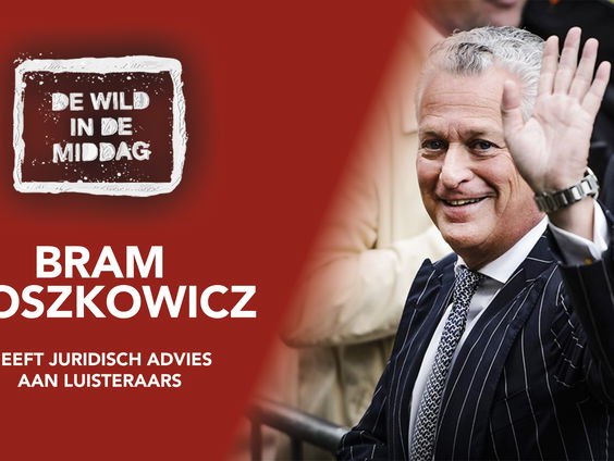 Bram Moszkowicz geeft juridisch advies aan luisteraars!