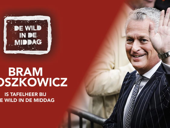 Bram Moszkowicz is tafelheer van De Wild in de Middag