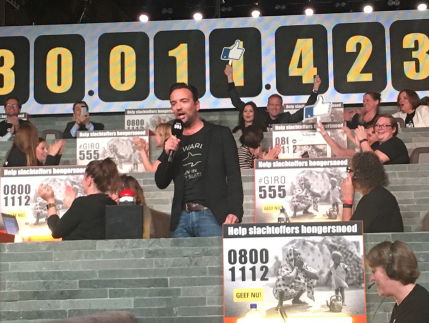 Voorlopige uitslag opgehaalde bedrag