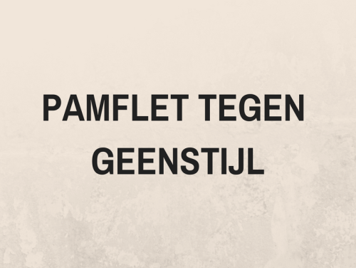 De Volkskrant en NRC plaatsen en pamflet tegen GeenStijl