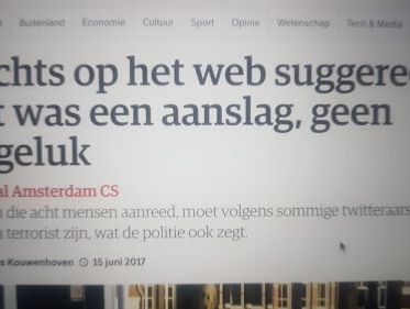 Een aanslag in Amsterdam?