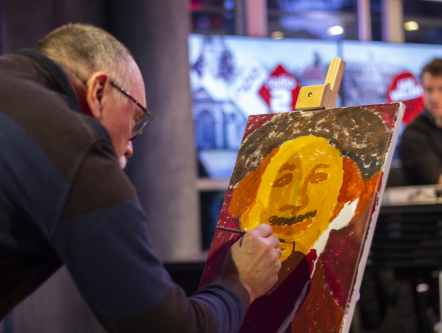 Rembrandt van Rijn in de studio!