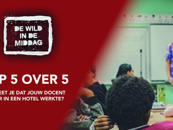 Top 5 over 5: Hoe weet je dat jouw docent eerder in een hotel werkte?