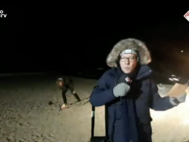 Bert H. vanaf het strand in Korea