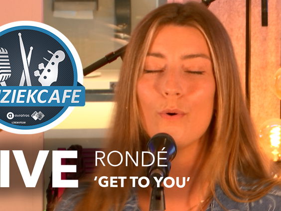 RONDÉ - 'Get To You' live bij Muziekcafé