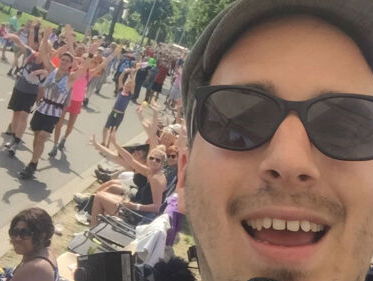 Frank van 't Hof loopt de Vierdaagse