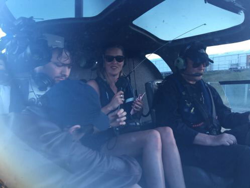 We zijn on air! Annemieke ziet Concert at SEA vanuit de helikopter