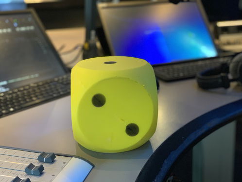 Of onze dobbelsteen goed werkt? Kunnen we nu helemaal nog niet zeggen volgens Vincent!