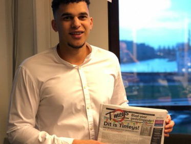 Jermain maakt kranten voor bajesklanten