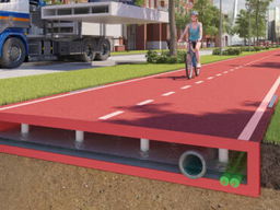 Zwolle krijgt een plastic fietspad