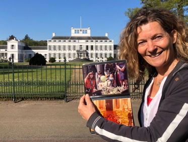 Emmie Postma was padvinder tijdens het laatste defilé