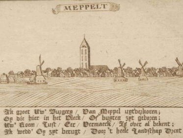 Oud gedicht uit Meppelt