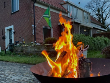 mini paasvuren in de Achterhoek