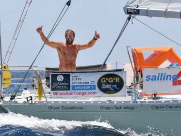 Mark Slats terug van solozeilreis