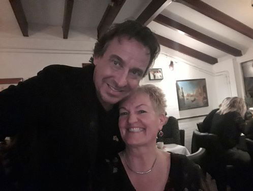 Lammie at gisteren pizza met Marco Borsato