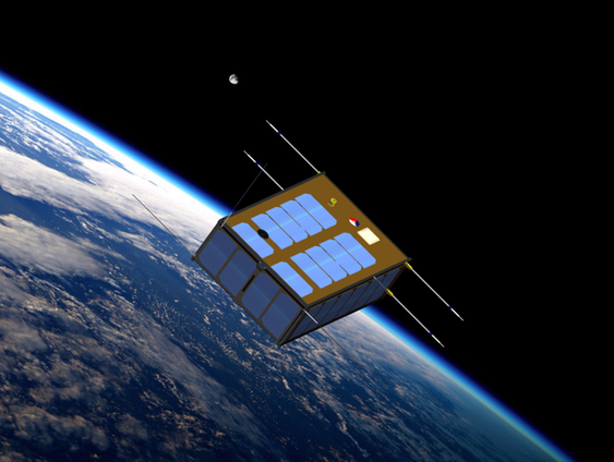 Defensie schiet satelliet ter grootte van pak melk de ruimte in