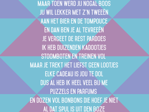 Wilma wil geen cadeautjes