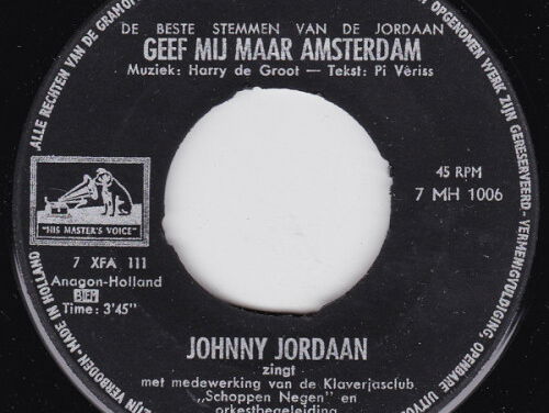 Geef Mij Maar Amsterdam - Johnny Jordaan