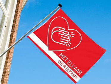 Dokkumer Vlaggen Centrale ontwerpt coronavlag