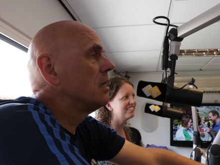 Patricia Jansen ging naar boven op de tandem