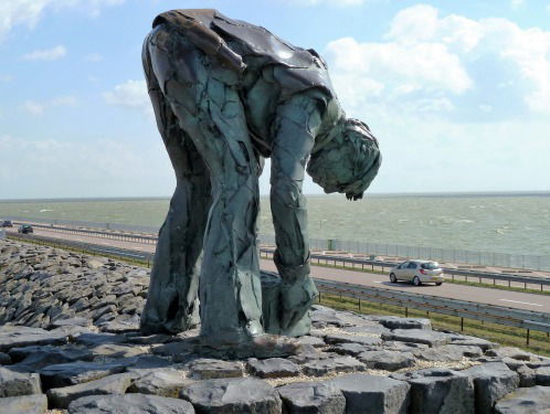 Heden, nu en verleden Afsluitdijk in Zuiderzeemuseum