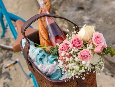 Trek eropuit voor een picknick