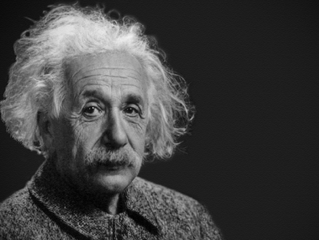 Albert Einstein: "God is door mensen bedacht concept"